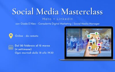 Social Media Masterclass – dal 20.02 al 12.03.2024